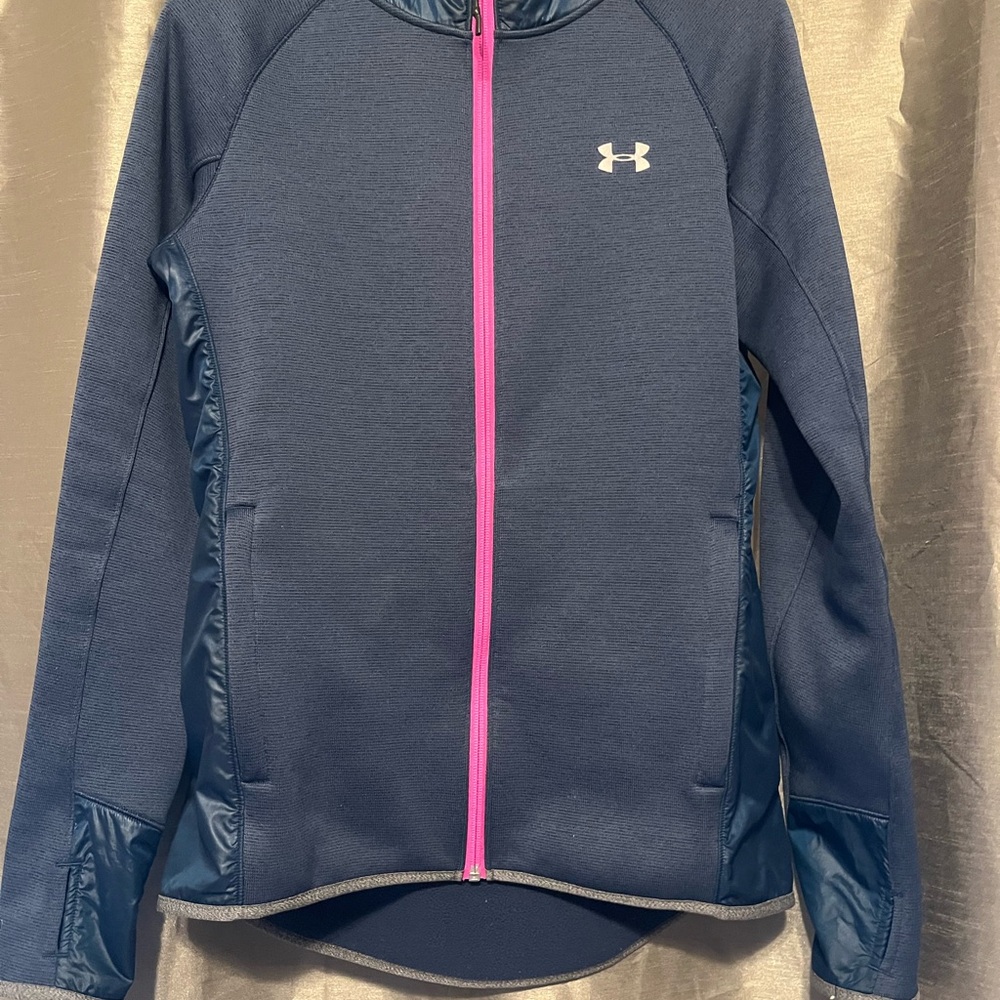 Under Armour Women’s Blue Jacket with Pink Accents